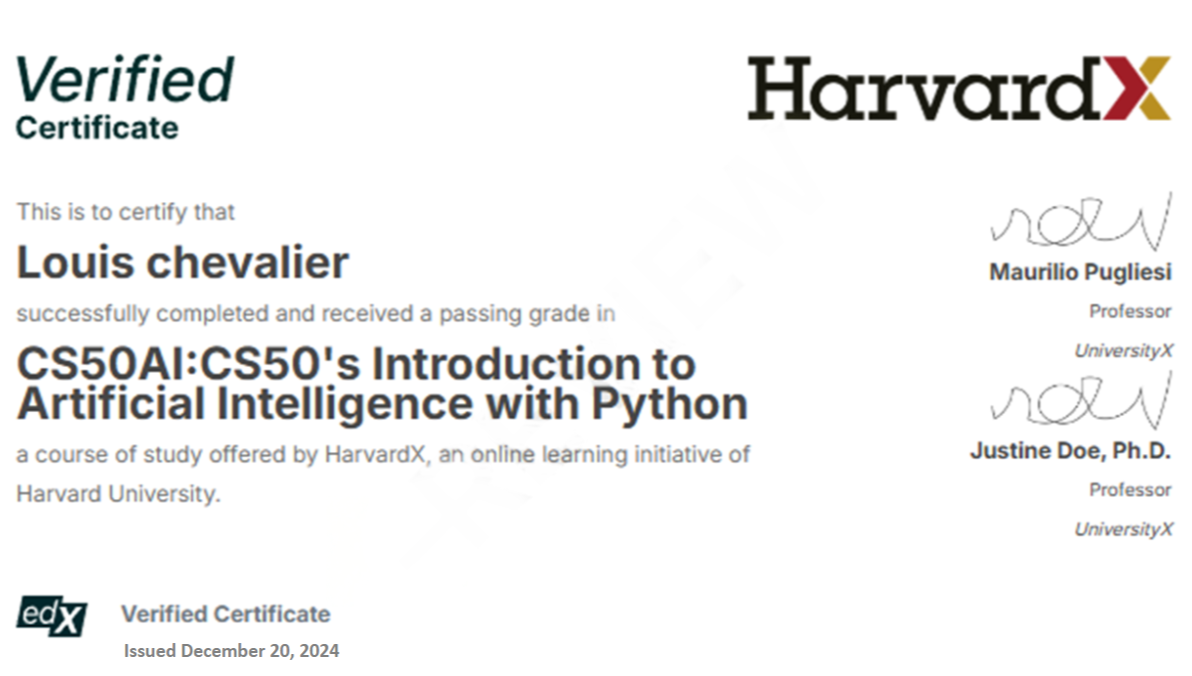 Certification AI avec Python